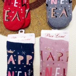 Коледни детски термо чорапи HAPPY NEW YEAR Коледни детски термо чорапи HAPPY NEW YEAR