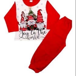Коледна детска пижама с джуджета