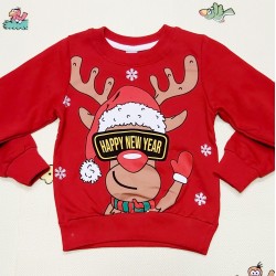 Коледна детска блуза с лос от лека вата