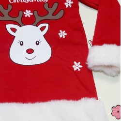 Детска Коледна рокля Коледно еленче Детска Коледна рокля Коледно еленче