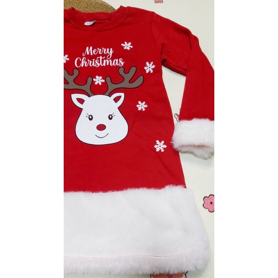 Детска Коледна рокля  Коледно еленче