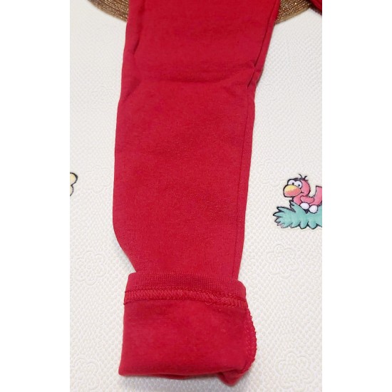 Детски Коледен клин в червено с Дядо Коледа