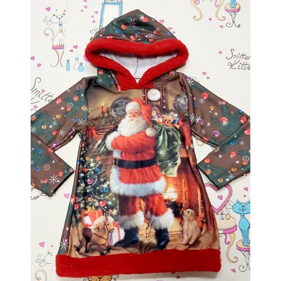 Коледна детска рокля ,,Дядо Коледа