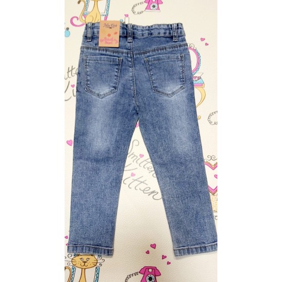 Детски сини дънки с еднорог