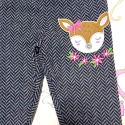 Детски мъхест клин в сиво със сърничка Детски мъхест клин в сиво със сърничка