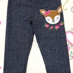 Детски мъхест клин в сиво със сърничка Детски мъхест клин в сиво със сърничка