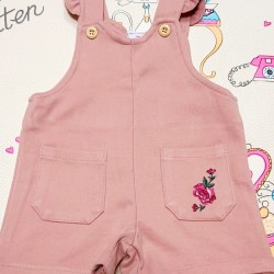 Детски розов сукман с бродерия Детски розов сукман с бродерия