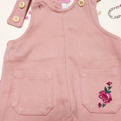 Детски розов сукман с бродерия