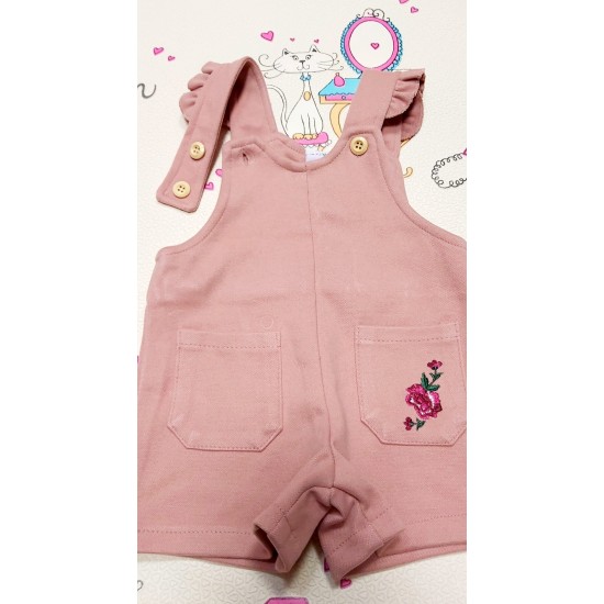 Детски розов сукман с бродерия