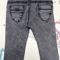 Детски сиви дънки на червени рози