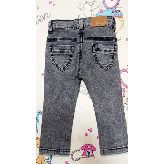 Детски сиви дънки на червени рози