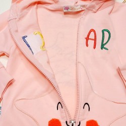 Детски суичър в прасковено розово Star Детски суичър в прасковено розово Star