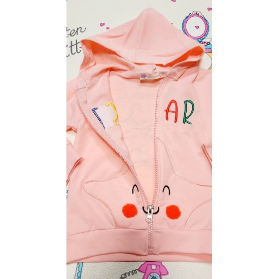 Детски суичър в прасковено розово ,,Star Детски суичър в прасковено розово ,,Star