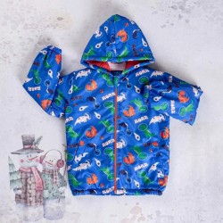 Детско преходно пролетно есенно яке с подплата на Динозаври Детско преходно пролетно есенно яке с подплата на Динозаври