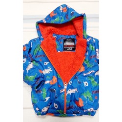 Детско преходно пролетно есенно яке с подплата на Динозаври Детско преходно пролетно есенно яке с подплата на Динозаври
