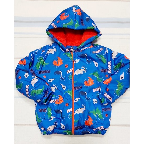 Детско преходно пролетно есенно яке с подплата на Динозаври Детско преходно пролетно есенно яке с подплата на Динозаври