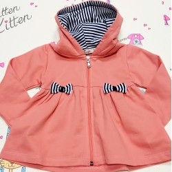 Детски суичър в пепеливо розово с качулка Детски суичър в пепеливо розово с качулка