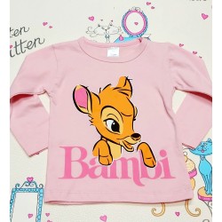 Детска блуза с Бамби в розово Детска блуза с Бамби в розово