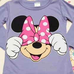 Детска блуза в лилаво с Мини Детска блуза в лилаво с Мини