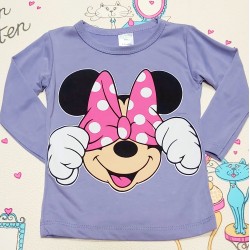 Детска блуза в лилаво с Мини Детска блуза в лилаво с Мини