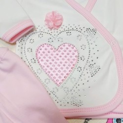 Бебешки комплект за новородено  Сърчице