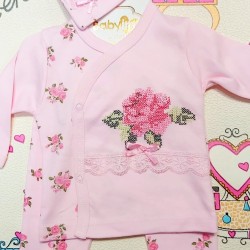 Бебешки комплект в розово  ROSES