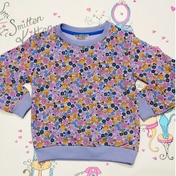 Детска блуза в лилаво на цветя Детска блуза в лилаво на цветя