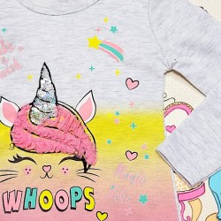 Бебешка блуза с коте еднорог