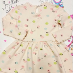 Детска рокля с панделка в кремаво Awesome Детска рокля с панделка в кремаво Awesome