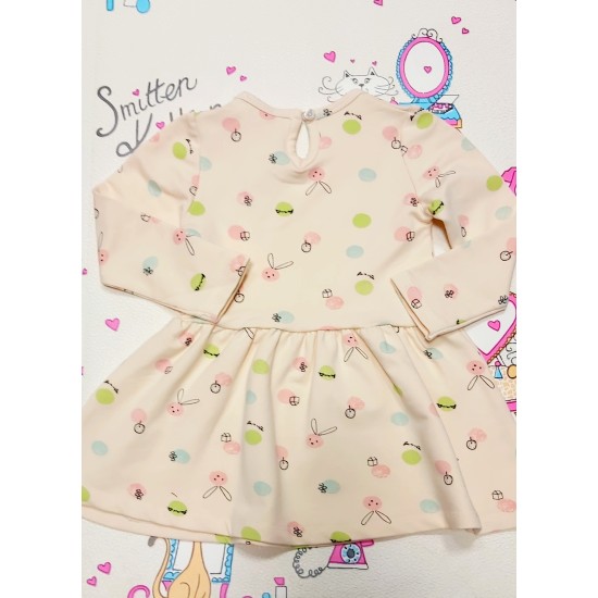 Детска рокля с панделка в кремаво Awesome Детска рокля с панделка в кремаво Awesome