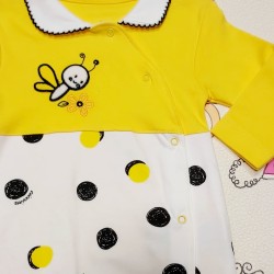 Бебешки гащеризон в жълто  Пчеличка