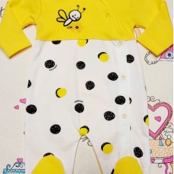 Бебешки гащеризон в жълто  Пчеличка