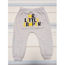 Бебешки комплект с мечка в синьо и сиво Бебешки комплект с мечка в синьо и сиво