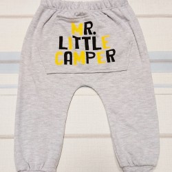 Бебешки комплект с мечка в синьо и сиво Бебешки комплект с мечка в синьо и сиво