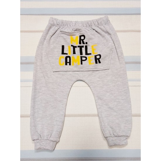 Бебешки комплект с мечка в синьо и сиво Бебешки комплект с мечка в синьо и сиво