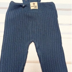 Бебешки плетен гащеризон в синьо с презрамки Бебешки плетен гащеризон в синьо с презрамки