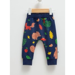 Бебешко долнище в тъмносиньо с горски животни