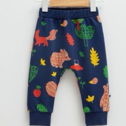 Бебешко долнище в тъмносиньо с горски животни Бебешко долнище в тъмносиньо с горски животни