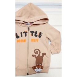 Бебешки бежов суичър Little Monkey Бебешки бежов суичър Little Monkey