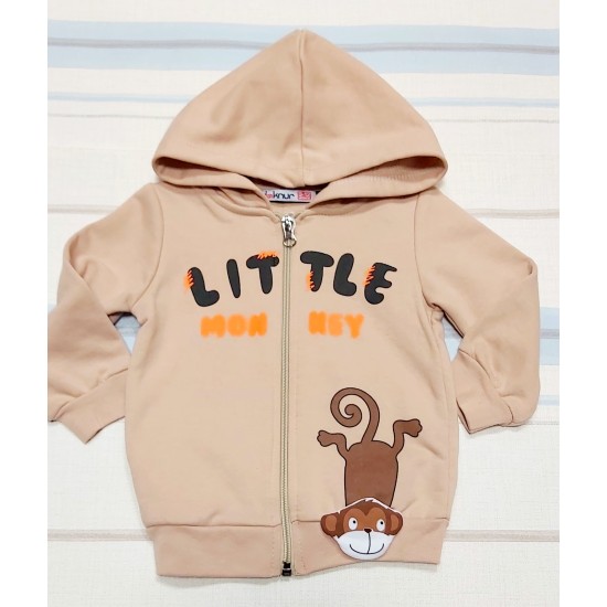 Бебешки бежов суичър ,,Little Monkey