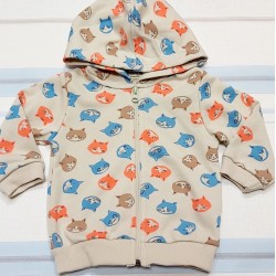 Детски суичър с животни и качулка