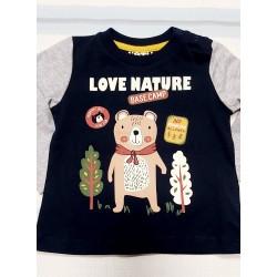 Бебешка блуза с мечо LOVE NATURE Бебешка блуза с мечо LOVE NATURE
