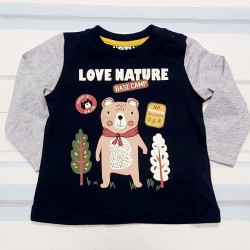 Бебешка блуза с мечо LOVE NATURE Бебешка блуза с мечо LOVE NATURE