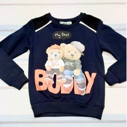 Детска блуза в тъмносиньо Космонавти и ракети Детска блуза в тъмносиньо Космонавти и ракети