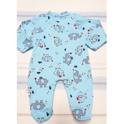 Гащеризонче в светло синьо със слончета Гащеризонче в светло синьо със слончета