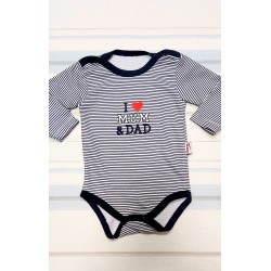 Бебешко боди I LOVE MUM AND DAD Бебешко боди I LOVE MUM AND DAD
