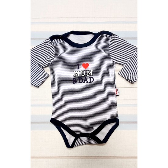 Бебешко боди I LOVE MUM AND DAD