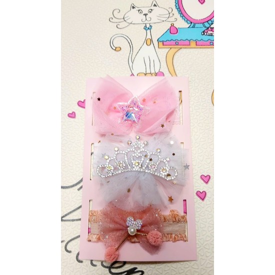 Комплект бебешки ленти за коса в кутия ,,Елза Комплект бебешки ленти за коса в кутия ,,Елза