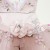 Официална рокля в розово с тюл и цветя ,,Bellissima