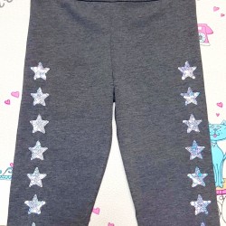 Летен детски клин в сиво с пайети Летен детски клин в сиво с пайети